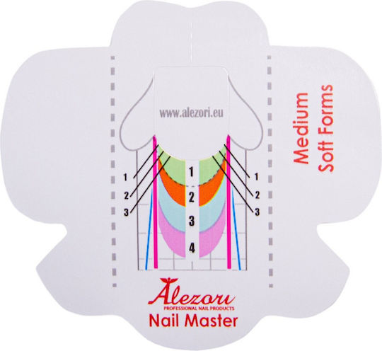 Alezori Medium Soft Nail Master False Nail Form Roll 500pcs