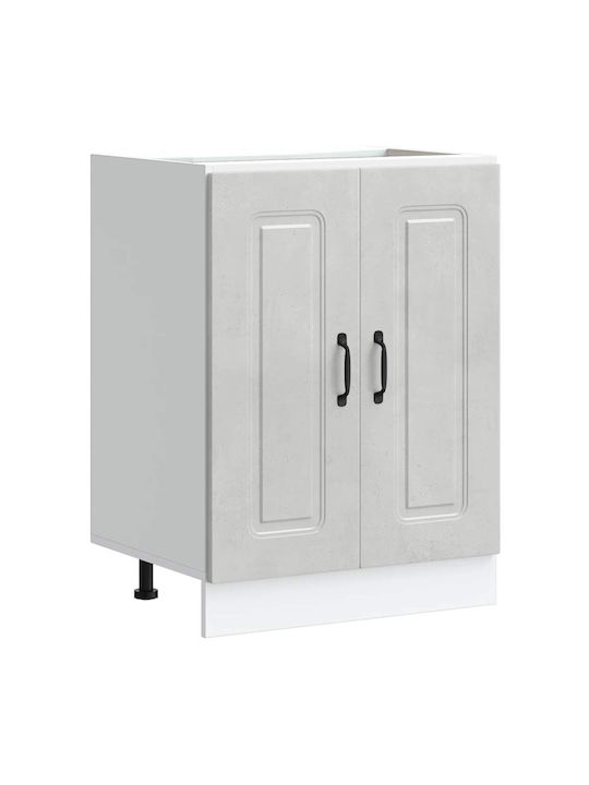 Kalmar Spülbeckenschrank Grey Concrete 60x46x81.5Stück