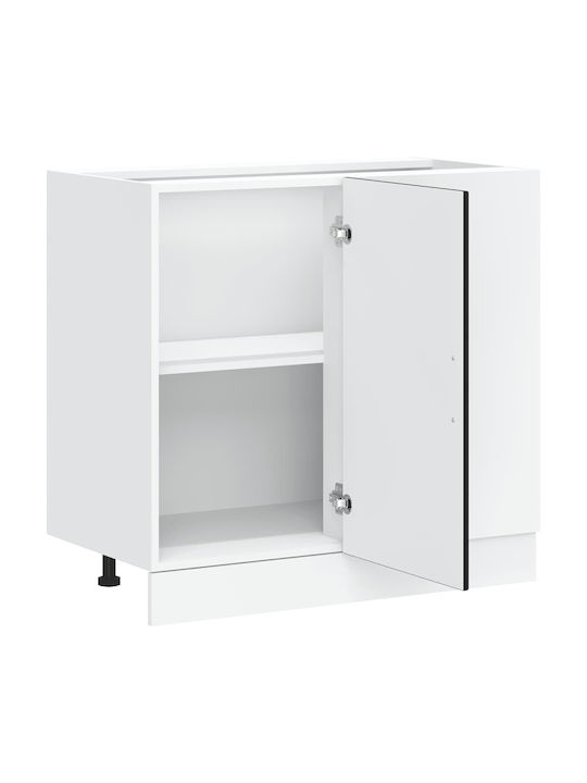 Lucca Dulap pentru Chiuvetă Negru 80x46x81.5buc