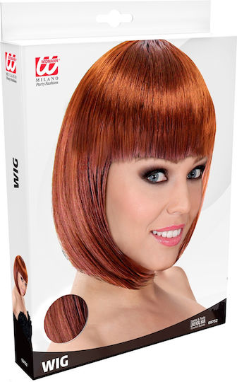Lou Lou Copper Carnival Wig Square Red