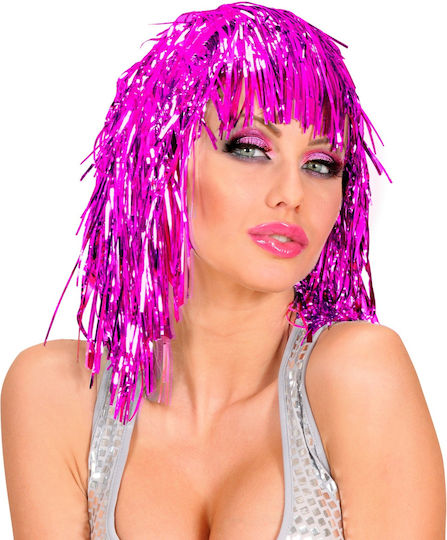 Disco Carnival Wig Straight Pink