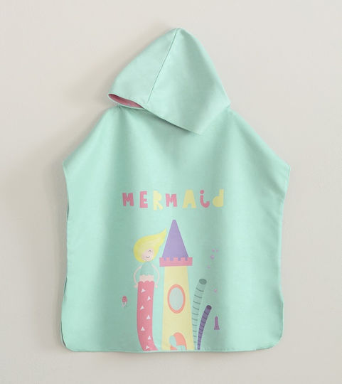 Kid's Poncho Mermaid's Home Nima Home Microfiber 05-08