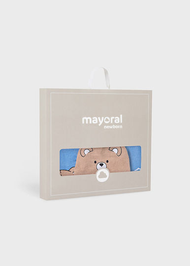 Mayoral Beach Towel Boy Bear Print