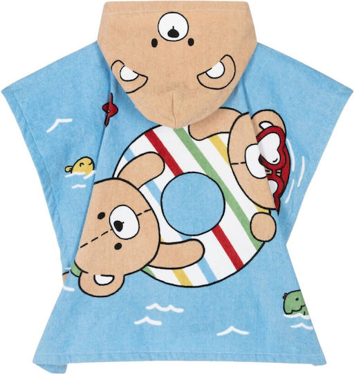 Mayoral Beach Towel Boy Bear Print