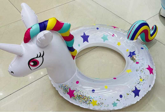 Unicorn Inele De Înot Pentru Copii Inele De Înot Pentru Copii Tematică Unicorn Cu Diametru 90 Cm Transparent