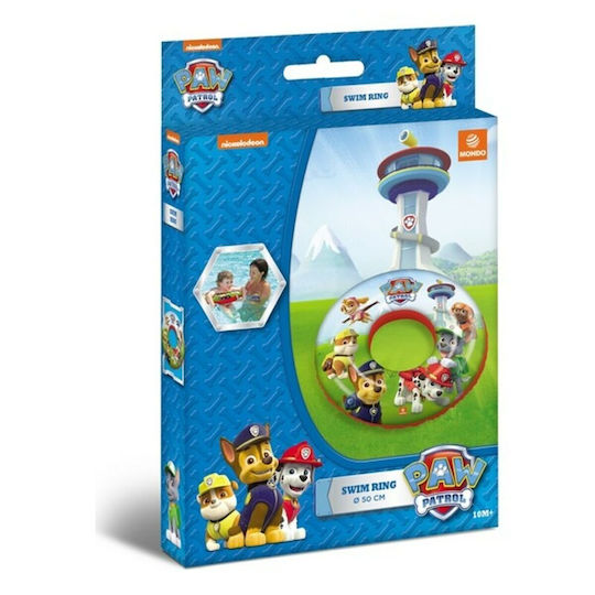 Mondo Παιδικό Σωσίβιο Κουλούρα Paw Patrol με Διάμετρο 50εκ. από 2 Ετών Πολύχρωμο