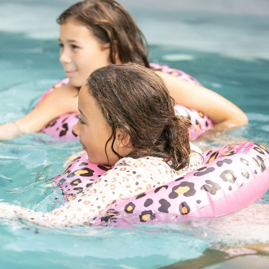 Swim Essentials Детски Плувен Кръг Leopard с Диаметър 55см. Розов