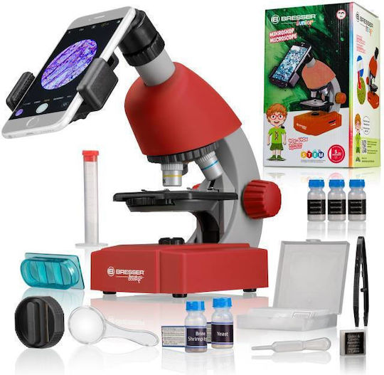Bresser 40x-640x Microscope Red Дигитален Микроскоп 640xx