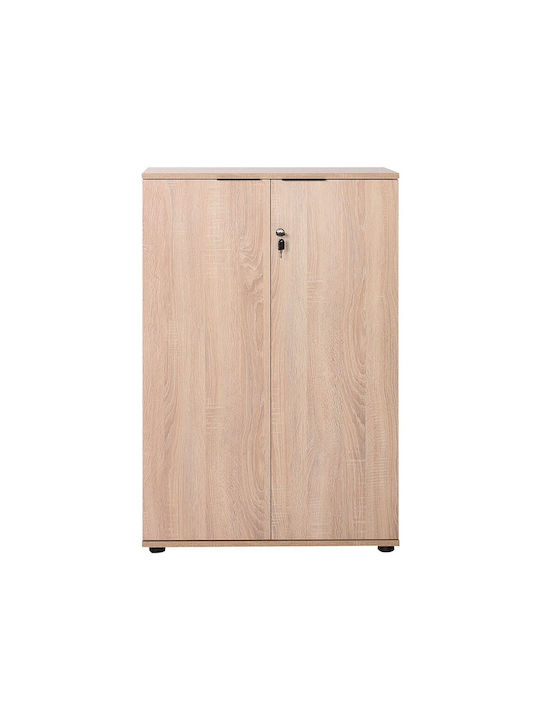 Office Storage Chipboard Cabinet with Lock Sonoma L72xW34xH109cm