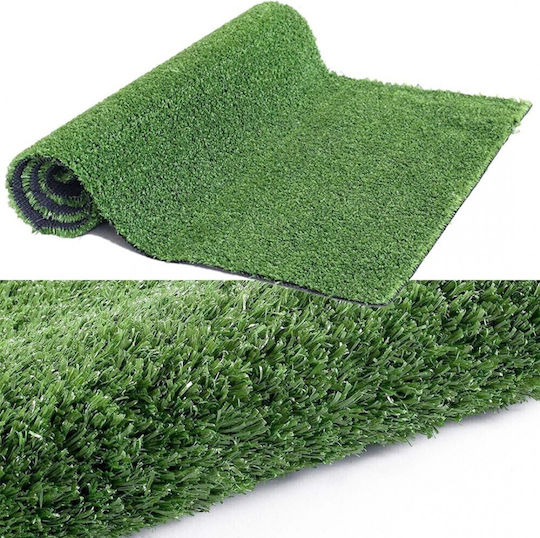 Synthetic Turf Roll Width 1.5m Pile Height 15mm Green Price Per Sq.m