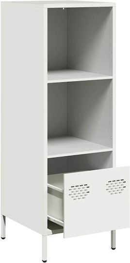 Metallisches Büroaufbewahrungsschrank Weiß 35x39x103,5cm