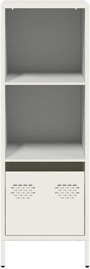 Metallisches Büroaufbewahrungsschrank Weiß 35x39x103,5cm