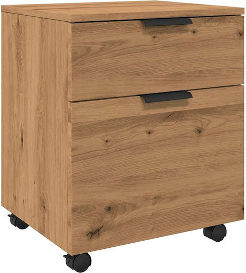 Κινητό Ντουλάπι Αρχείων Vidaxl Τροχούς Artisan Oak