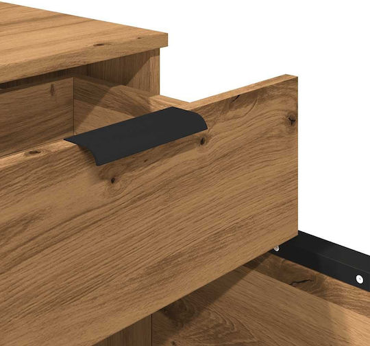 Κινητό Ντουλάπι Αρχείων Vidaxl Τροχούς Artisan Oak