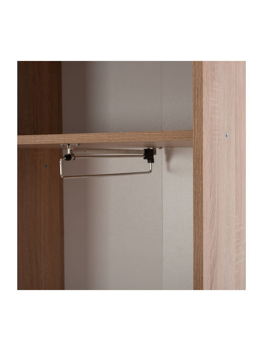 Dulce Eingangsmöbel mit Spiegel / Garderobe / Schuhschrank & Schrank Sonoma 120x45x210cm