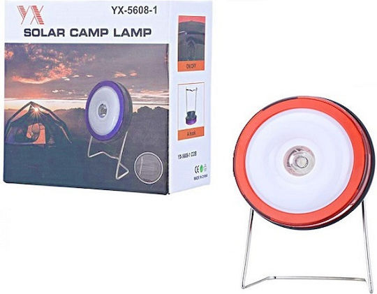 Energy Lamp Lantern Led Solar for Camping with Flashlight 10cm Purple
