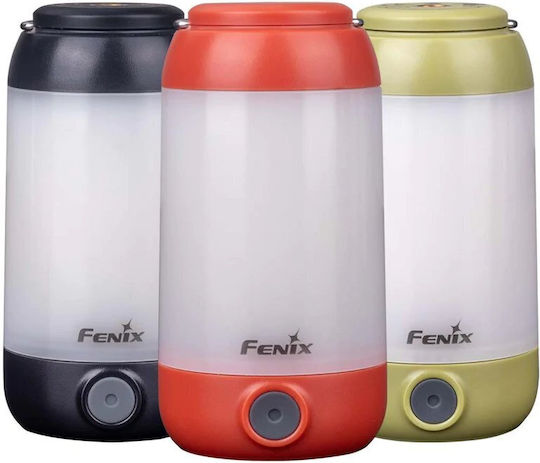 Fenix CL26R Акумулаторен LED Фенер за Къмпинг с Фенерче Оранжев 400 Лумени