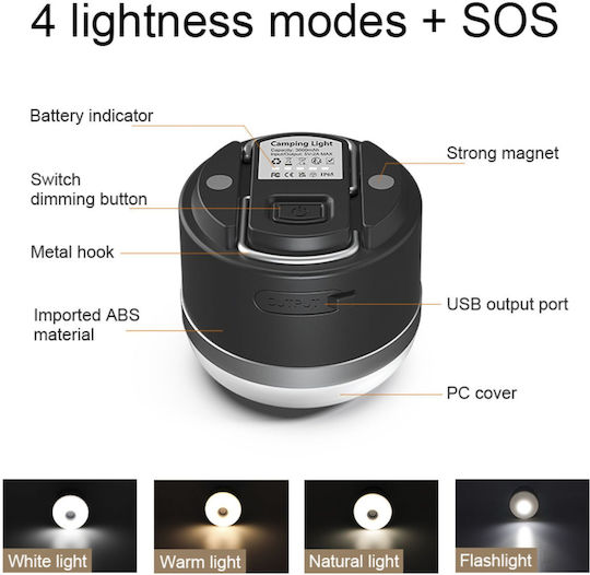 EcoFlow Led Lantern for Camping with Powerbank 400lm