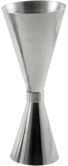 The Bars Διπλή Μεζούρα Ποτών με Χωρητικότητα 20/40ml Inox