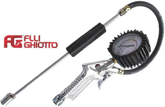 Fratelli Ghiotto Air Pressure Gauge with Tyre Inflator Pistol 12bar 27G1