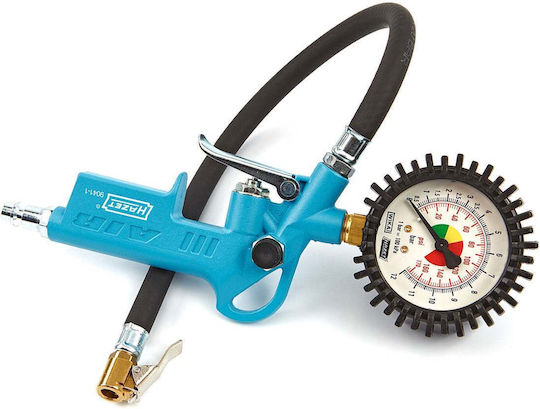 Hazet 9041-1 Air Pressure Gauge with Tyre Inflator Pistol 12bar
