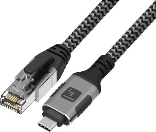 Techly Icoc U3c-rj45-050 Καλώδιο Usb-c Αρσενικό Ethernet Rj45 Αρσενικό 5m