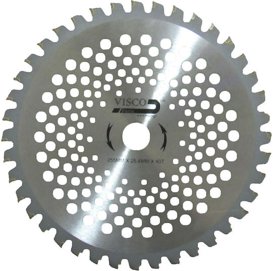 Visco Parts Острие / Диск за тример 255мм 40 Зъба ΔΙΘ-016