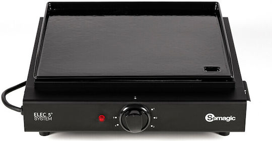 Somagic Oliana Commercial Flat Top Electric Griddle with Flat Plate 2kW 47x43x16.5cm