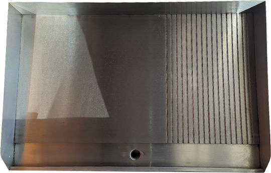 Lappas Electric Flat Top Griddle 73.5x53x24cm 4.4kW with Flat & Ribbed Grill Plate LP-822B
