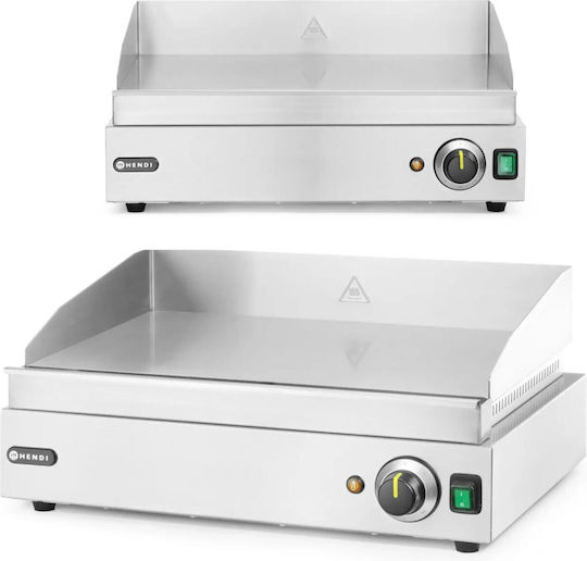 Hendi Elektrisches Kommerzielle Flachgrill Chromplatte 55x42x24cm 2.4kW mit Wohnungs Chromplatte Blue Line
