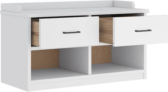 Sandens Eingangsmöbel mit Schuhschrank & Bank White 87x40x50cm