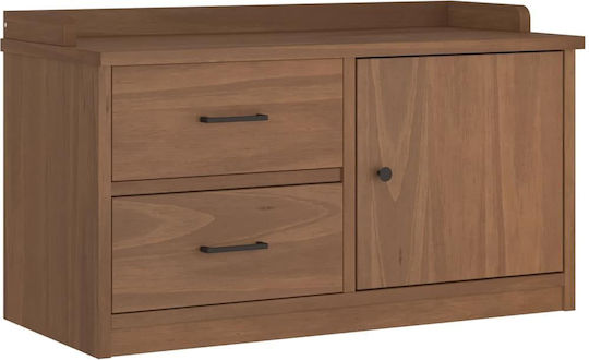 Sandens Mobilier de Intrare cu Dulap pentru Pantofi & Bancă Cafea 87x40x50cm