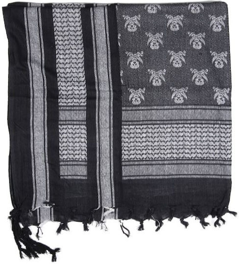 Mil-Tec Scarf Black Black / White