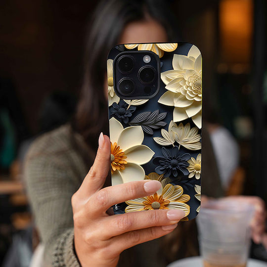 Калъф Sonique 3D Flower Series за Honor 200 Pro 5G Екрю