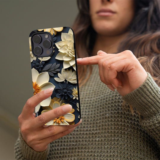 Калъф Sonique 3D Flower Series за Honor 200 Pro 5G Екрю