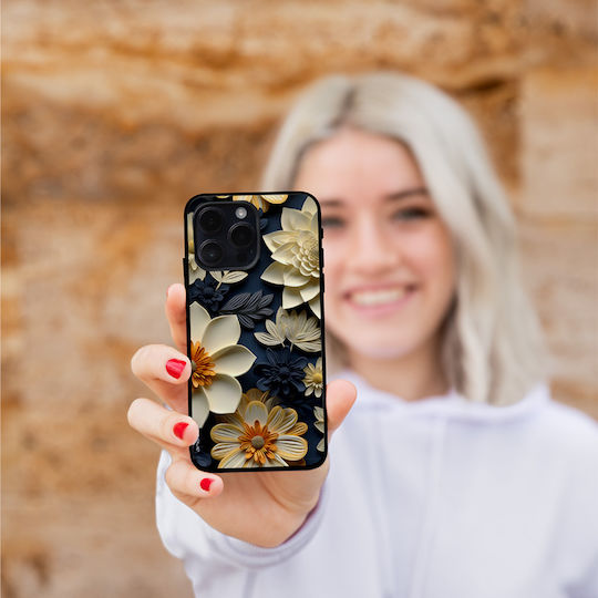 Калъф Sonique 3D Flower Series за Honor 200 Pro 5G Екрю