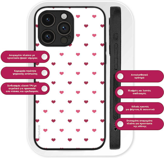 Sonique Heart Serie Hülle Honor 90 Lite 5G Weiß 01