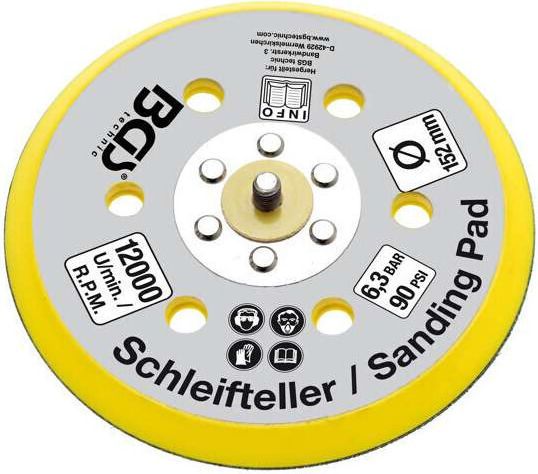 BGS Technic BGS-8688 Έκκεντρο Τριβείο Αέρος με Διάμετρο 150mm