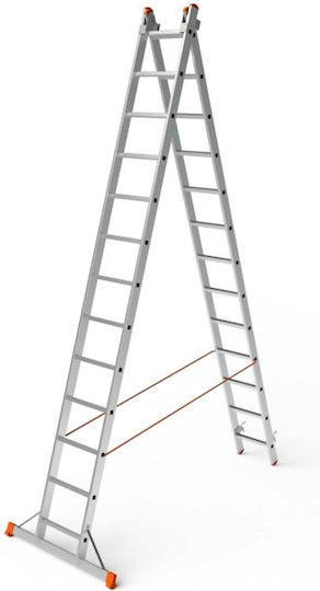 Bormann Pro BHL5150 Διπλή Σκάλα Αλουμινίου 2x13