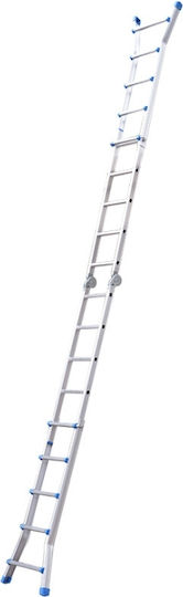 Vesta Dublu Scara combinata Aluminiu 2x10