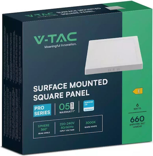 V-TAC LED Panel 6W