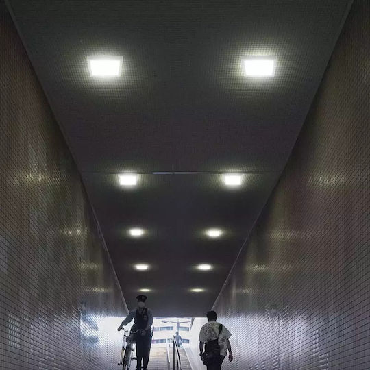 V-TAC Τετράγωνο LED Panel 6W με Θερμό Λευκό Φως 3000K