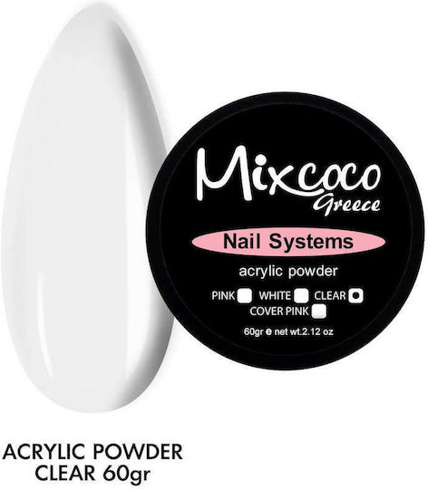 Mixcoco Σκόνη Ακρυλικού Διάφανη 60gr 160060
