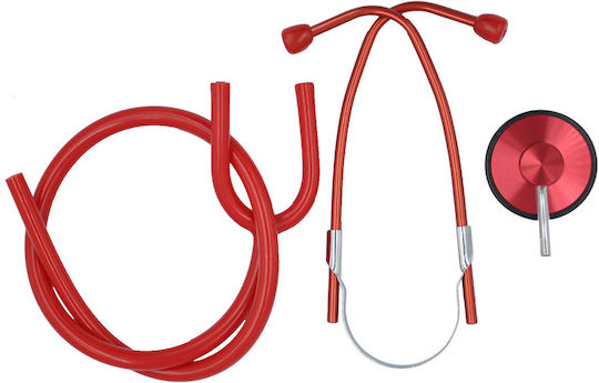Wimed HS30A2 Adults Non Chill Single Head Stethoscope Red