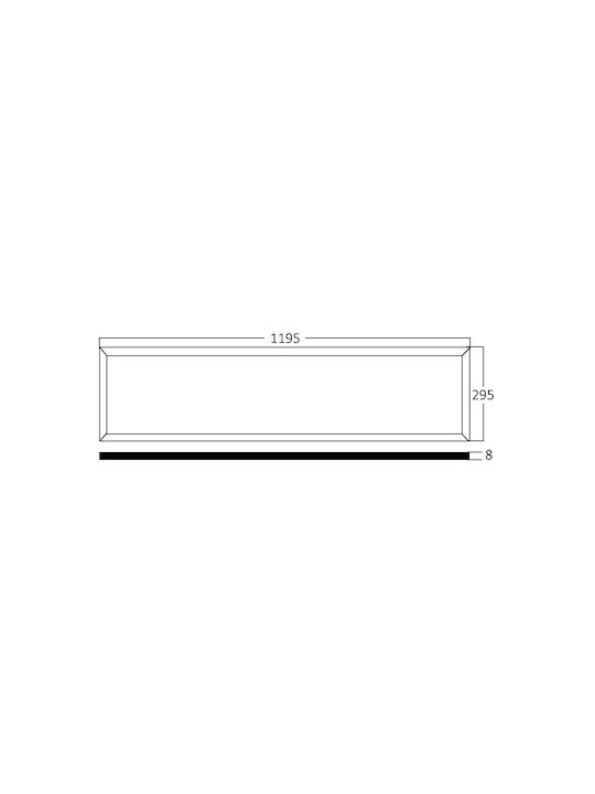 Braytron LED Panel 40W με Φυσικό Λευκό Φως 4000K