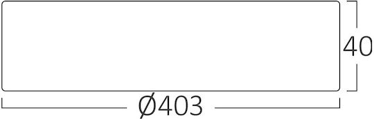 Braytron Στρογγυλό LED Panel 36W με Θερμό Λευκό Φως 3000K
