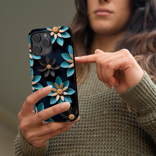 Sonique 3D Flower Series Case for Honor 50 5G Nova 9 Light Blue