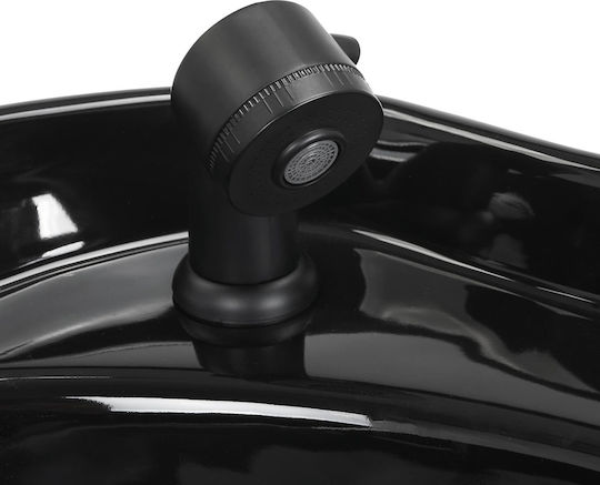 Modena Friseursalon Waschbecken Schwarz Antik