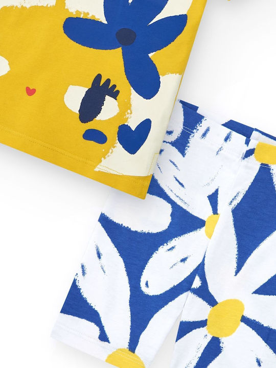 Kinder-Set mit Leggings Sommer 2Stück Gelb