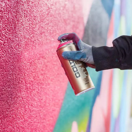 Montana Cans Spray Farbe Acryl mit Metallisch Effekt Gold G1030 Banane 400ml